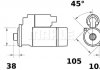 Фото автозапчастини стартер (12В, 3,2кВт) JOHN DEERE 5000 3029D/3029T/4039T 01.92-12.01 LETRIKA MS 293 (фото 2)