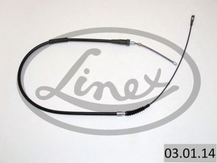 Трос ручника (задний) Audi 100 1.8-2.5 -90 (1395/790) LINEX 030114 (фото 1)