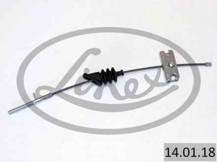 Трос ручника (передній) Fiat Bravo 98-02 (385mm) LINEX 140118 (фото 1)