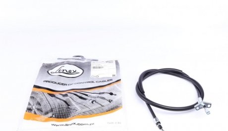 Трос ручника (задний) (правый) Mercedes Sprinter/Vario 94-16 (1565/1390mm) LINEX 27.01.76 (фото 1)