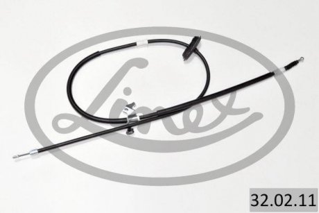 Трос ручника (правий) Opel Astra J/Chevrolet Cruze 09- (1815/1685mm) LINEX 32.02.11