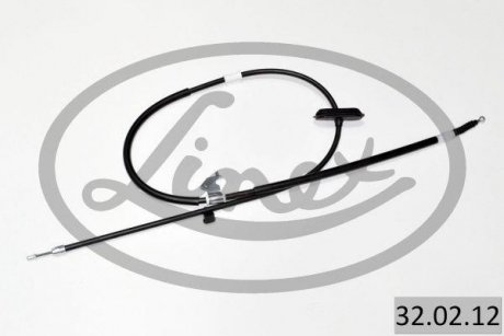Трос ручника (задній) (лівий) Opel Astra J/Chevrolet Cruze 09- (1815/1685mm) LINEX 32.02.12