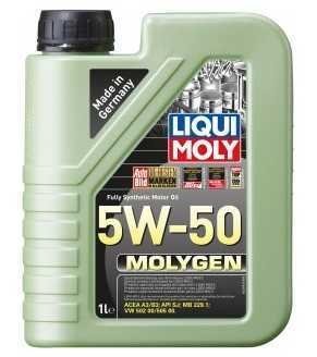 Моторное масло Molygen (1L+) SAE 5W50 API CF; SJ; ACEA A3; B3; Mercedes 229.1; Volkswagen 502.00; Volkswagen 505.00 LIQUI MOLY 2542