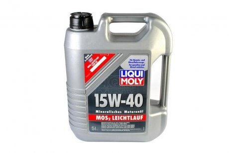 Моторное масло MoS2 Leichtlauf Super (5L+) SAE 15W40 API CF; SL; ACEA A3; B4 LIQUI MOLY 2571
