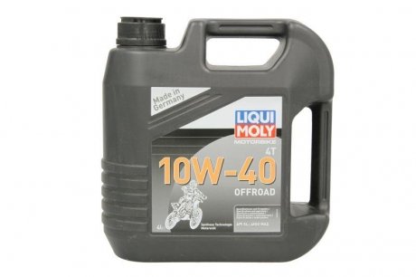 Фото автозапчастини олива для 4-тактних двигунів OFF ROAD (4L +) SAE 10W40 API SL; JASO MA-2 LIQUI MOLY 3056