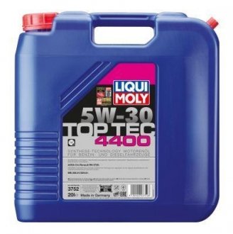 Фото автозапчастини олива двигуна TopTec 4400 (20L +) SAE 5W30; ACEA C4; RENAULT RN 0720 LIQUI MOLY 3752