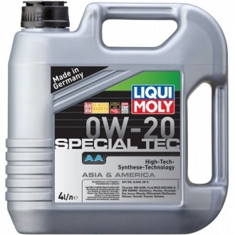 Моторное масло SPECIAL TEC АА 0W-20 LIQUI MOLY 8066 (фото 1)
