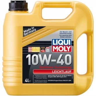 Моторное масло LEICHTLAUF 10W-40 LIQUI MOLY 9501 (фото 1)