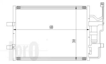 Радиатор кондиционера MAZDA 3(BK)/5(CR) 1.8 i 16V 03- LORO 030-016-0010 (фото 1)