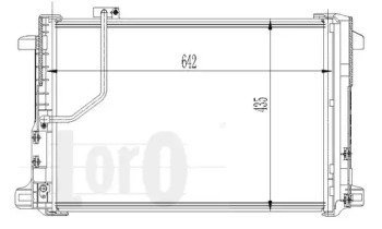 Фото автозапчастини радіатор кондиціонера MB W212/X218/W204/X204 1.6-6.2 07- LORO 033-016-0013