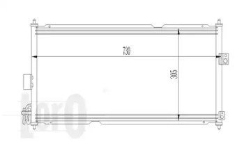 Фото автозапчастини радіатор кондиціонера ALMERA/PRIMERA 1.5 i 16V/ 1.9 dCi /w/i 00- LORO 035-016-0009 (фото 1)