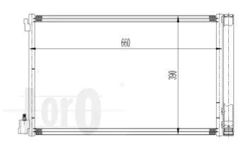 Фото автозапчасти радіатор кондиціонера Insigina A 1.6-2.8 08- LORO 037-016-0036