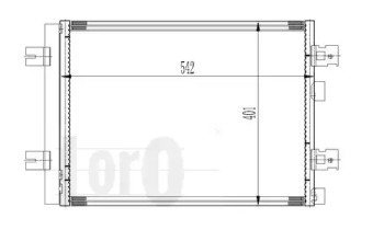 Фото автозапчасти радіатор кондиціонера Logan/Sandero/DUSTER 1.2i/1.5dCi 04- LORO 042-016-0027 (фото 1)