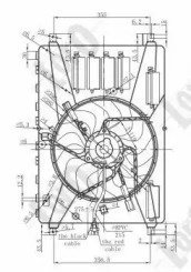 Фото автозапчасти вентилятор радиатора CORDOBA /IBIZA/FABIA/ROOMSTER 1.2i 12V 99- LORO 048-014-0001