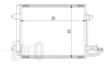 Фото автозапчастини радіатор кондиціонера Caddy 04-/Touran 03- LORO 053-016-0017