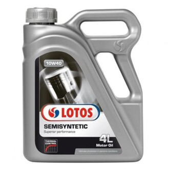 Фото автозапчасти масло двигателя (4L+) SAE 10W40 API CF; SL; ACEA A3; B3; Mercedes 229.1; Volkswagen 505.00 LOTOS LOTOS 10W40 4L (фото 1)