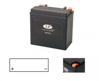 Фото автозапчасти мотоакумулятор LP HVT LP BATTERY HVT-8