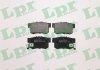 Фото автозапчасти комплект тормозных колодок задний ACURA MDX, RSX, TL; HONDA CIVIC III, CIVIC IV, CIVIC VI, CIVIC VII, CR-V II, FR-V, ODYSSEY, PRELUDE V, S2000, SHUTTLE, STREAM 1.5-3.5 03.86- LPR 05P1014 (фото 1)