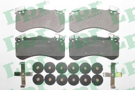 Комплект тормозных колодок передняя AUDI A6 C7, A7, A8 D4; BENTLEY MULSANNE 2.0-6.8 09.09- LPR 05P1806