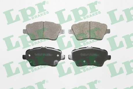 Фото автозапчасти комплект тормозных колодок передняя FORD B-MAX, FIESTA VI, TOURNEO COURIER B460, TRANSIT COURIER B460, TRANSIT COURIER B460/MINIVAN 1.0-1.6D 09.12- LPR 05P1856