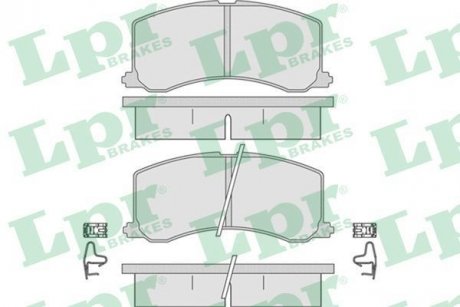 Комплект передних тормозных колодок SUZUKI BALENO 1.3-1.9D 07.95-05.02 LPR 05P665