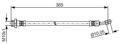 Шланг гальмівний гідравлічний LPR 6T48180