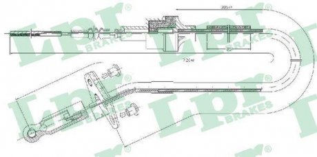 Фото автозапчастини трос зчеплення LPR C0409C