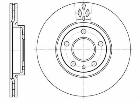 Фото автозапчасти тормозной диск передняя левая/правая ALFA ROMEO SPIDER 2.0 06.95-04.05 LPR L2053V