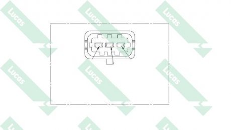 Датчик положення розподільного валу Mercedes benz (31539728) LUCAS SEB1595 (фото 1)