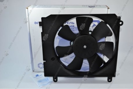 Вентилятор охлаждения радиатора Ланос 1,5-1,6 (б/с конд)/Сенс 1,3 (с конд) (с кожухом) LUZAR LFC 0580 (фото 1)