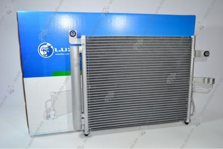 Радиатор кондиционера Accent 1.3/1.5/1.6 (99-) АКПП с ресивером LUZAR LRAC HUAc99250 (фото 1)