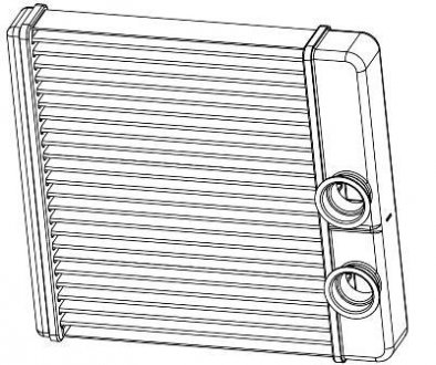 Радиатор отопителя 2190 ГРАНТА (15-) (тип KDAC) (алюм) LUZAR LRh 0194