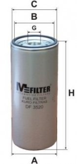 Фильтр топливный M-FILTER DF3520 (фото 1)