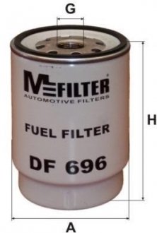 Элемент фильт. топл. (сепаратора) КАМАЗ ЕВРО-2 (пр-во) M-FILTER DF696 (фото 1)