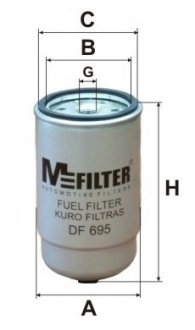 Фільтр палива M-FILTER DF695