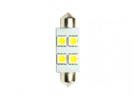 Лампочка Basic LED C5W (12 В, 0,96 Вт, тип гнізда: SV8,5-8, Білий; для авто без CAN-Bus) M-TECH LB072W (фото 1)