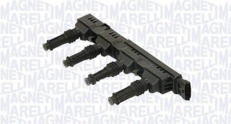 Фото автозапчастини катушка запалювання OPEL AGILA, ASTRA G, CORSA B, CORSA C 1.2 02.98-12.09 MAGNETI MARELLI 060810178010 (фото 1)