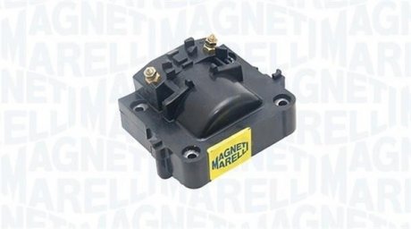 Фото автозапчасти катушка зажигания TOYOTA CAMRY, CARINA II, COROLLA, LITEACE, MODELL F, TERCEL 1.5-2.2 09.82-01.95 MAGNETI MARELLI 060810265010 (фото 1)