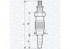 Фото автозапчасти свеча зажигания (цена за 1шт) FORD ESCORT V, ESCORT VI; MAZDA 121 III 1.8D 02.93-04.03 MAGNETI MARELLI 062900008304 (фото 1)