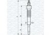 Фото автозапчастини свічка накалу TOYOTA AVENSIS, CAMRY, CARINA E VI, CARINA IV, CARINA V, COROLLA, LITEACE 1.8D/2.0D 12.85-02.03 MAGNETI MARELLI 062900041304 (фото 1)