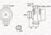 Фото автозапчасти alternator AUDI/SEAT/SKODA/VW 2.0FSI/TFSI 140A MAGNETI MARELLI 063731811010 (фото 1)