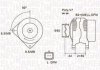 Фото автозапчасти генератор (14В, 150А) NISSAN INTERSTAR, PRIMASTAR; OPEL MOVANO, VIVARO A; RENAULT LAGUNA II, MASTER II, MEGANE II, MEGANE III, SCENIC II, SCENIC III, TRAFIC II, VEL SATIS 1.9D-2.5D 10.01- MAGNETI MARELLI 063731827010 (фото 1)