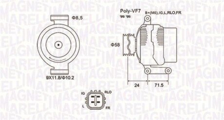 Фото автозапчасти автозапчасть MAGNETI MARELLI 063731965010