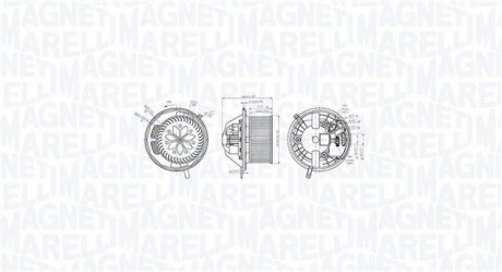 Фото автозапчасти elektrowentylator nagrzewnicy BMW 3 (E90) 320 d MAGNETI MARELLI 069412760010