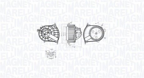 Фото автозапчасти elektrowentylator nagrzewnicy RENAULT KANGOO 1.5 dCi 90 MAGNETI MARELLI 069412767010