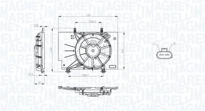 Фото автозапчасти fan, radiator MAGNETI MARELLI 069422734010