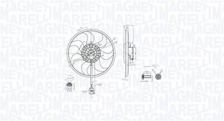 Фото автозапчасти elektrowentylator chłodnicy VW TRANSPORTER IV TDI MAGNETI MARELLI 069422889010