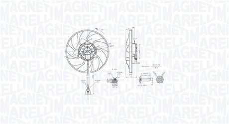 Фото автозапчастини elektrowentylator chłodnicy VW TRANSPORTER V 2.5 D MAGNETI MARELLI 069422890010