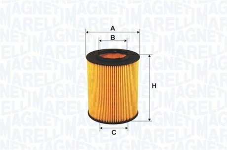 Масляний фільтр MAGNETI MARELLI 153071762434