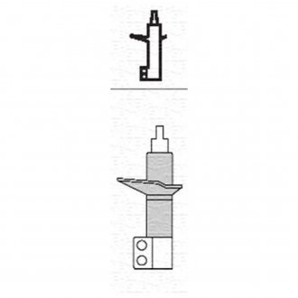 Амортизатор масляный передн. OPEL CORSA B (EXCL. GSI) [351873080000] MAGNETI MARELLI 1873H